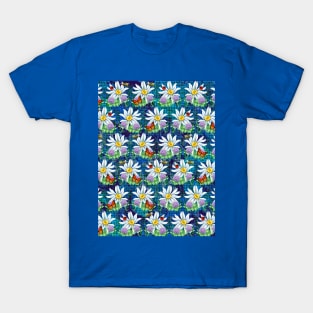 Flowers and bugs pattern T-Shirt